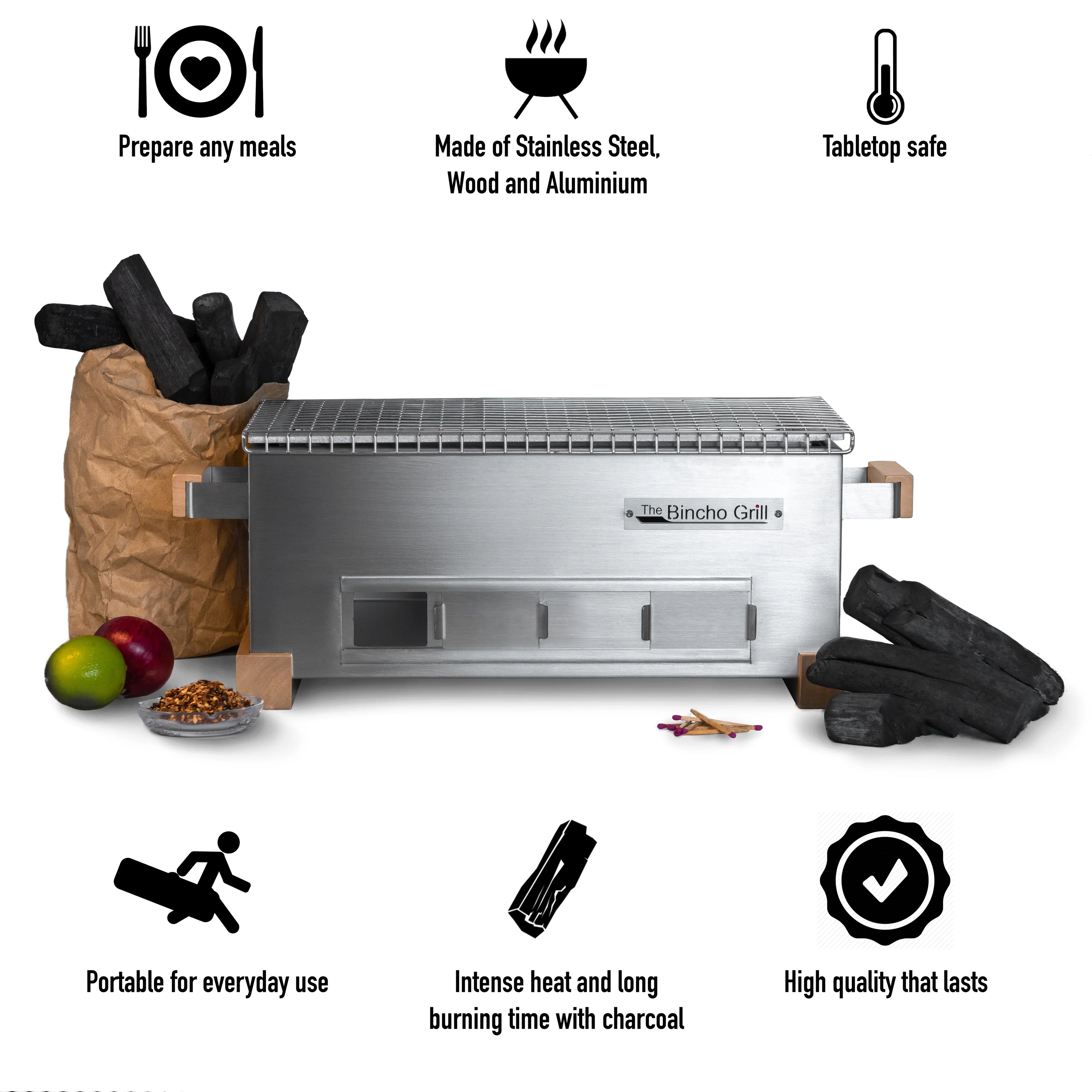 16" Yakitori Tabletop Charcoal Grill Q52462