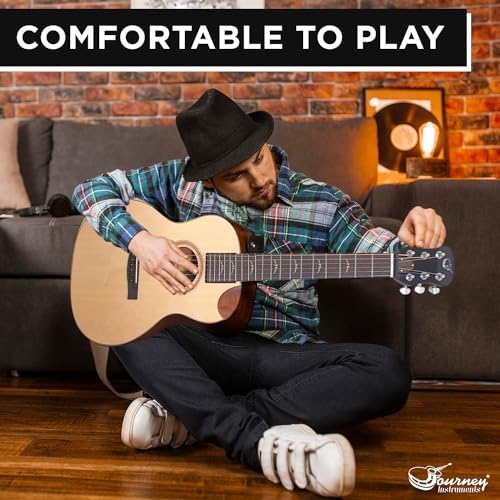 Travel Guitar with Collapsible Patented System Portable Backpack Case African Mahogany V83230