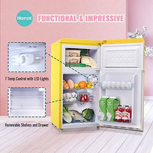 Mini Fridge with Freezer Dual Door K882