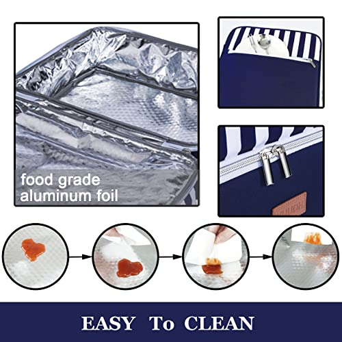 Blue Double Insulated Casserole Carrier Bag X6037