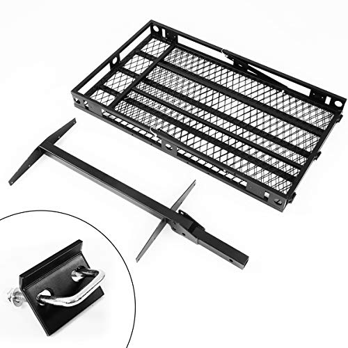 Heavy Duty Folding Hitch Cargo Carrier with Ramp, 500LBS Weight Capacity K446