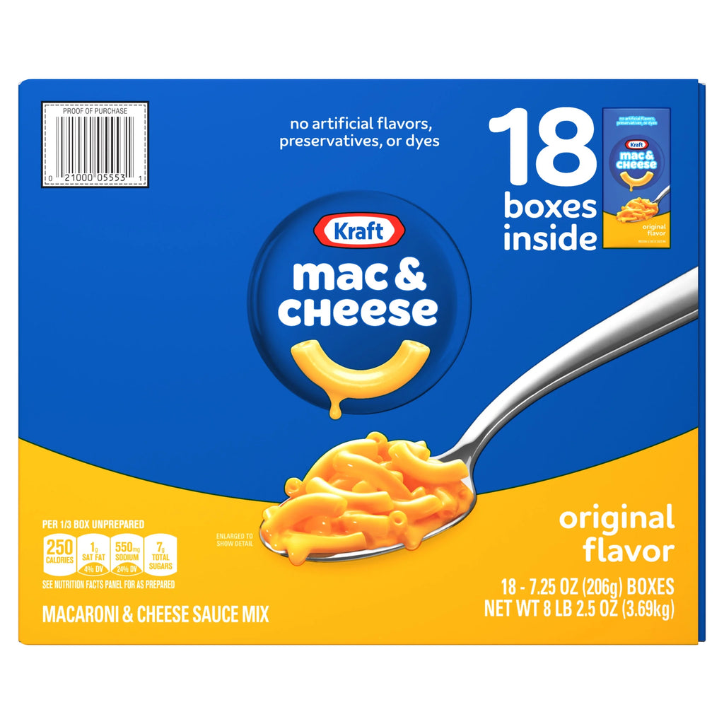 18 ct Pack 7.25 oz Macaroni and Cheese Dinner M37213