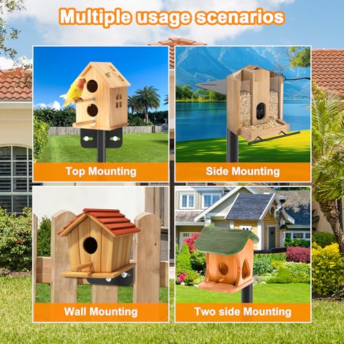 2 Pack 80 Inch Adjustable Bird Feeder Pole N173689