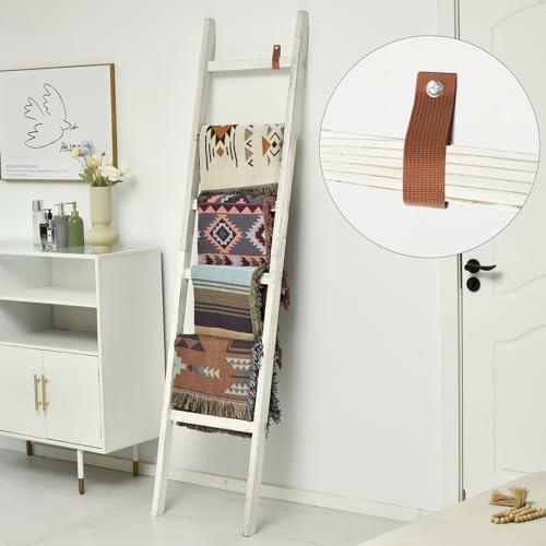 Black 6.4ft Wooden Blanket Ladder X965