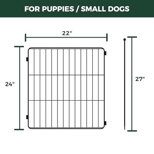 Expandable 24-inch 8 Panels Dog Playpen O5158