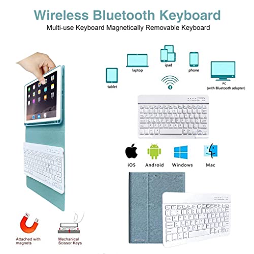 Keyboard Case for iPad 9.7" with Detachable Keyboard and Pencil Holder X44973