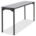 Gray Wood Folding Table 18 in. x 60 in. Y216