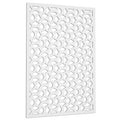 White Vinyl Privacy Screen S68179