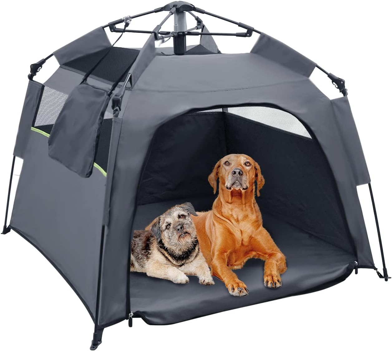 40" X 40" X 28" Foldable Mesh Dog Tent with Shoulder Bag X8543