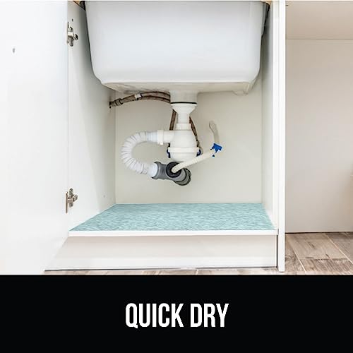 Gray 28 x 22 in Waterproof Silicone Under Sink Mat W419627