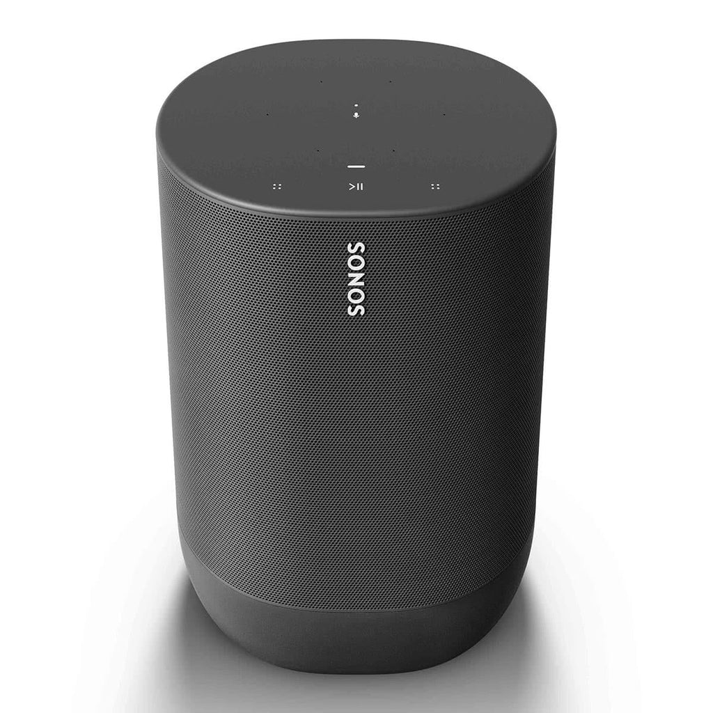 Black Portable Smart Battery-Powered Speaker with Bluetooth and Wi-Fi N2550