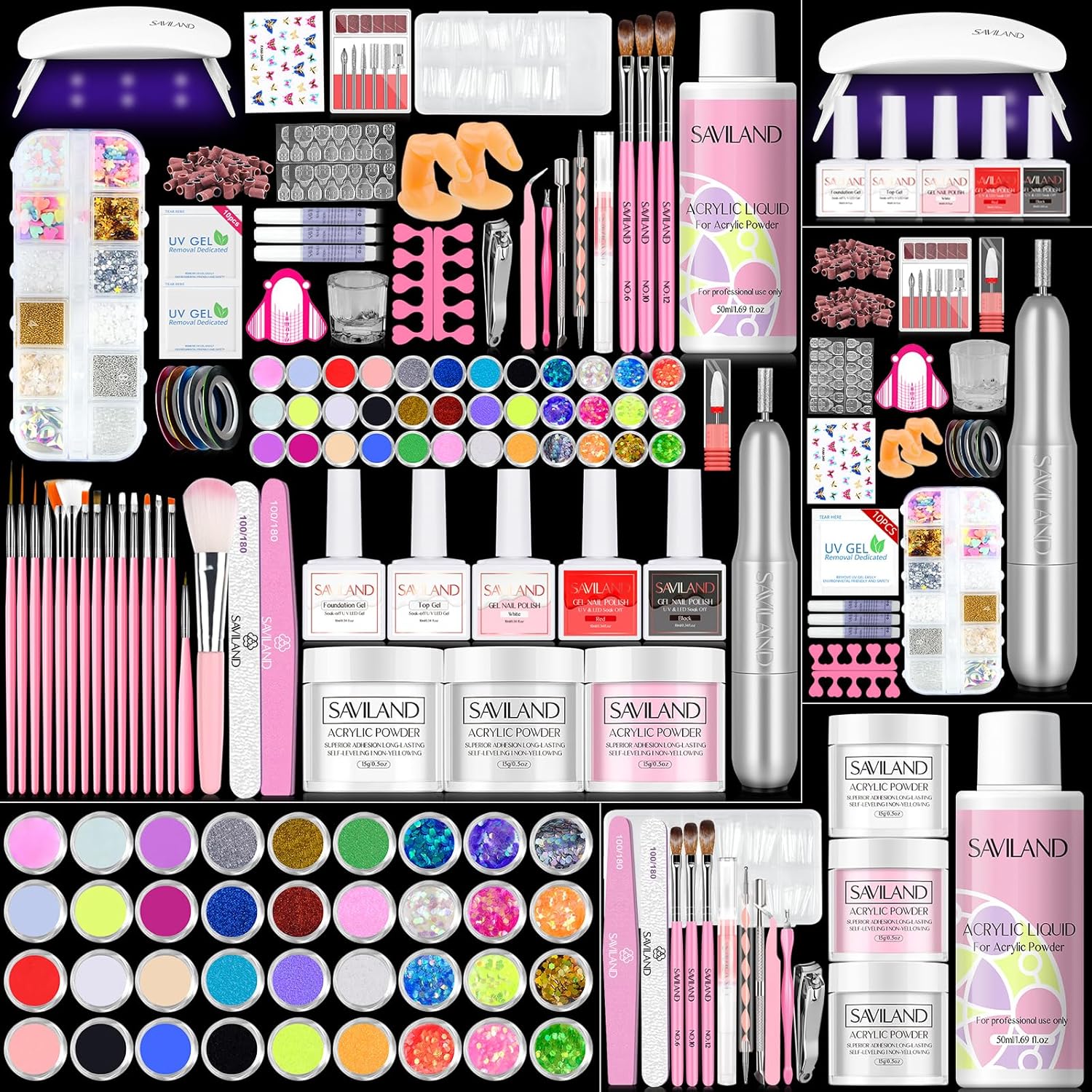 Acrylic Nail Kit with Drill C2007