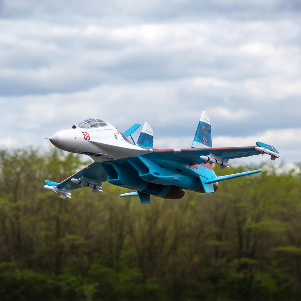RC Airplane SU-30 Twin 70mm EDF BNF Basic 1100mm S92625