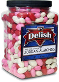 Red Pink & White Jordan Almonds Mix, 3.5 LBS Jumbo Container Q5567