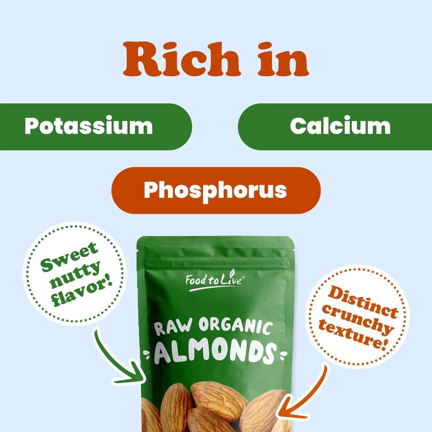 Organic Raw Almonds, 3 Pounds S66177