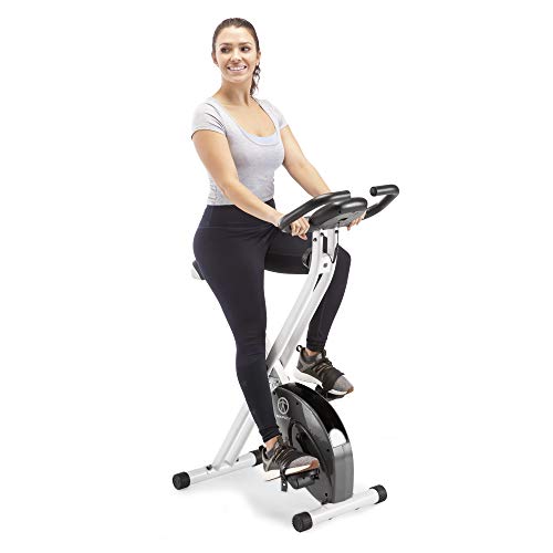 Foldable Upright Exercise Bike with Adjustable Resistance Y904