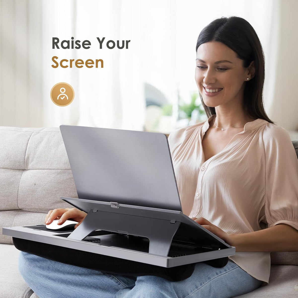 Adjustable Laptop Desk with Cushion G192