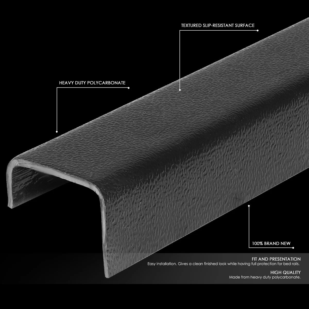 Truck Bed Front Rail Molding Cap Protector M5955