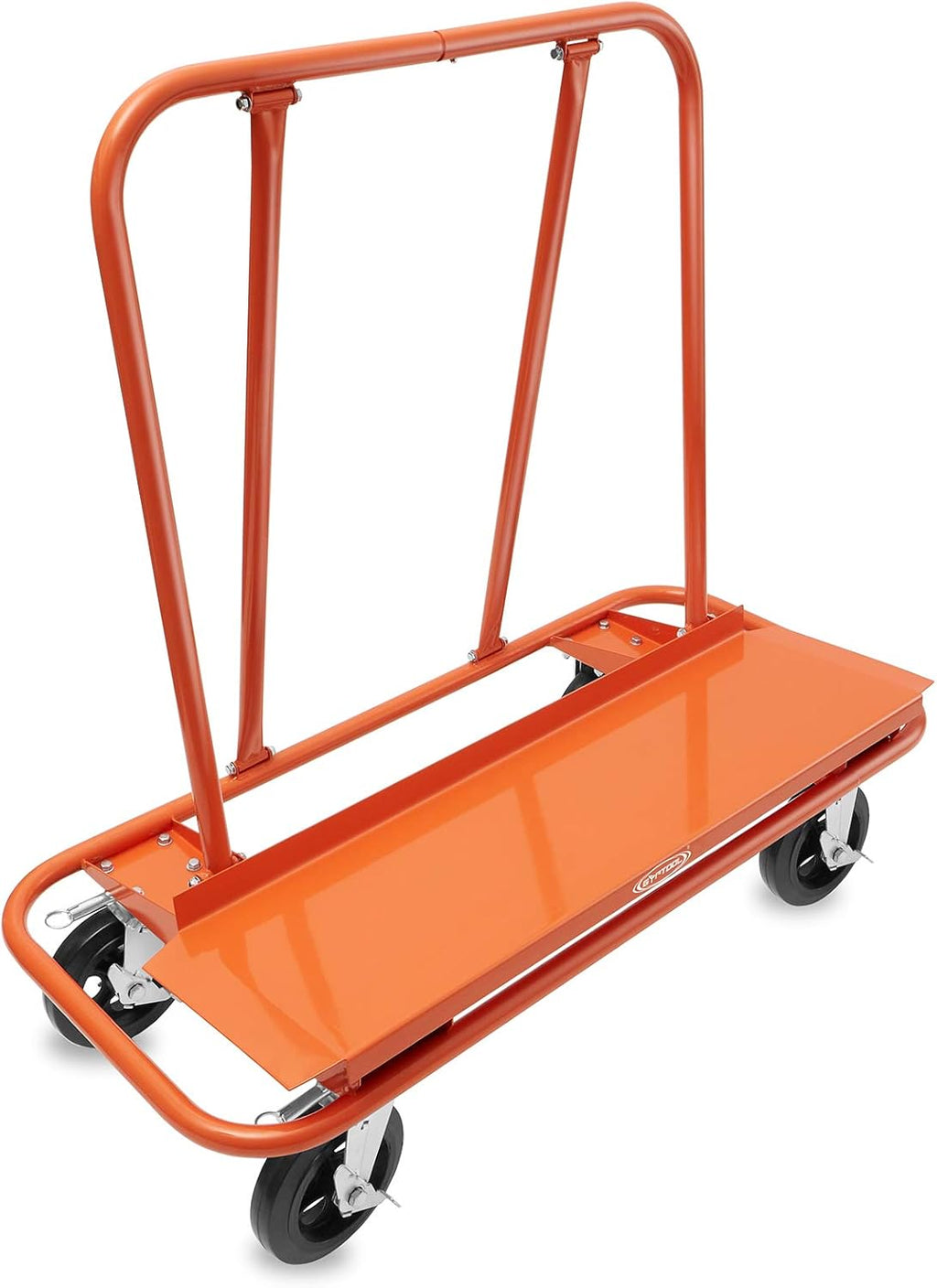 Heavy Duty Drywall Sheet Cart with 4 Swivel Wheels - Orange X924837