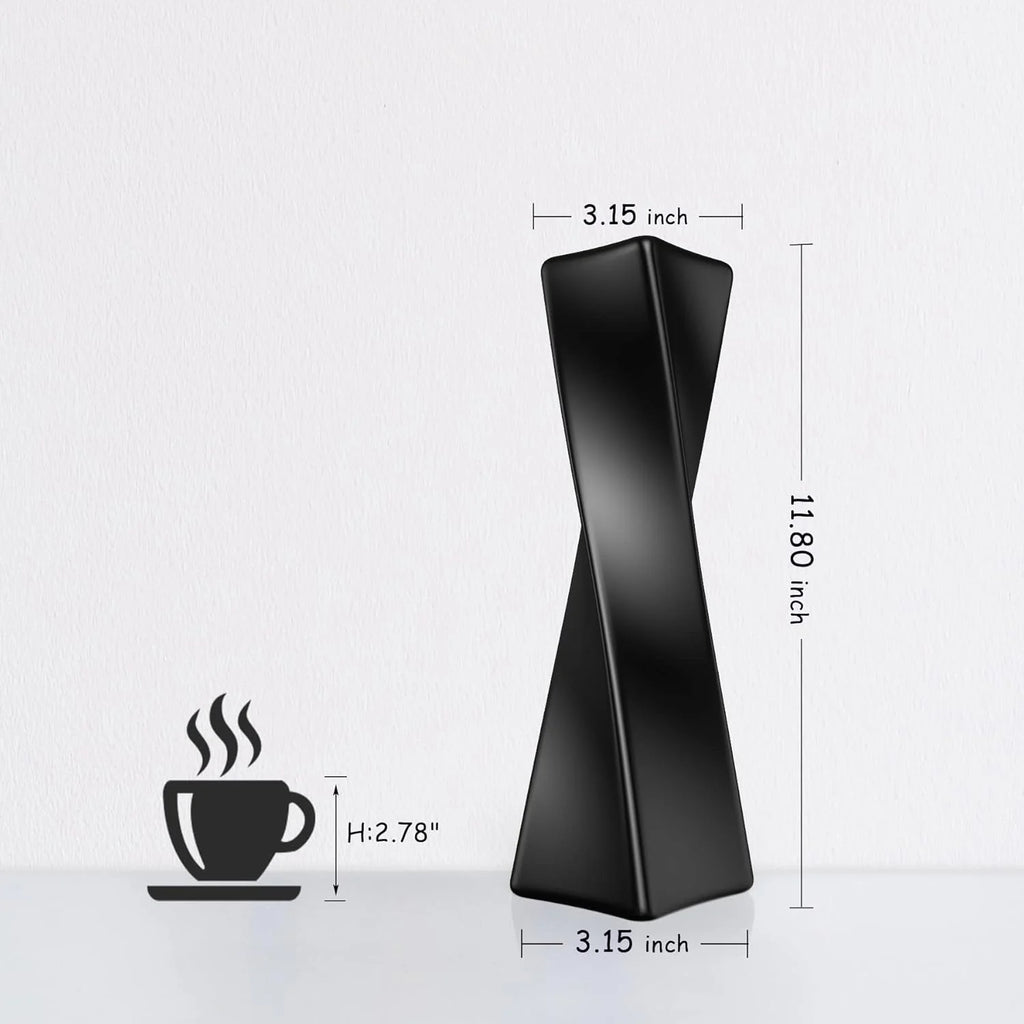 Black Ceramic Vase G592312