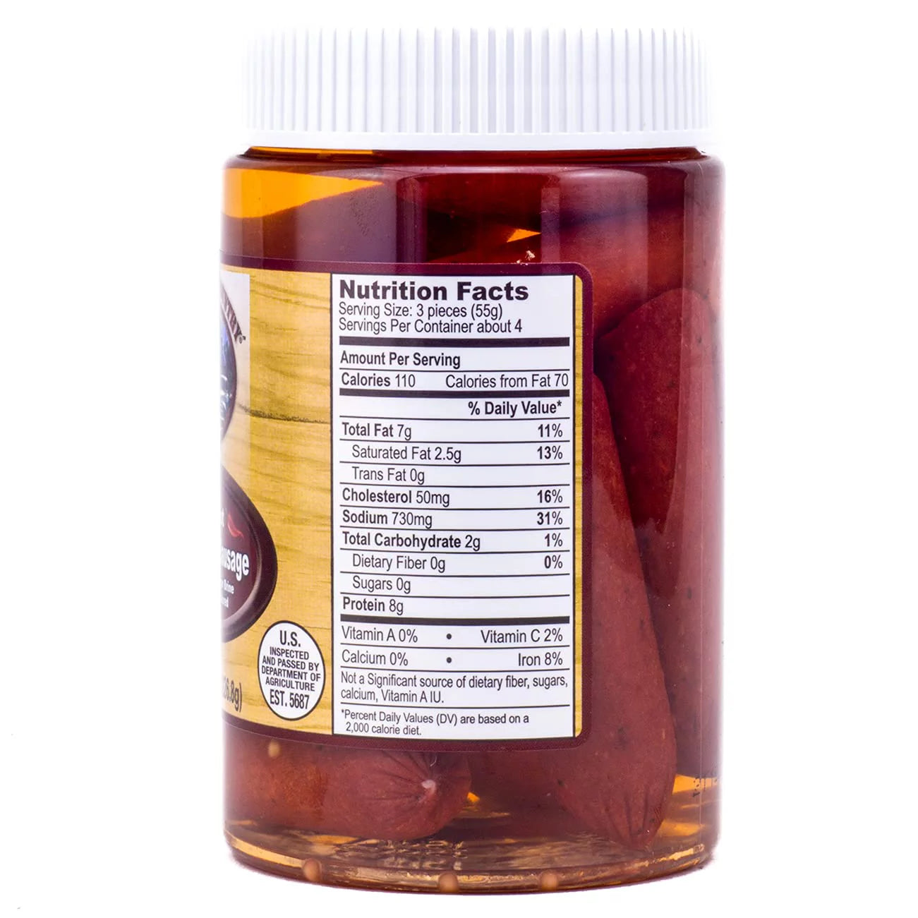 Pickled Hot Polish Sausage, 2-Pack 8 oz. Jars M543918