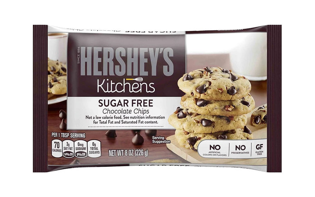 Sugar Free Chocolate Chips, 8 Ounces, 2 Pack I86348