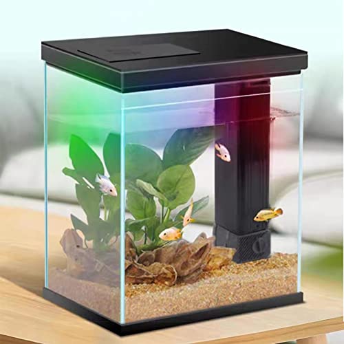 2 Gallon Glass Betta Fish Tank with Heater Filter and Light K81373