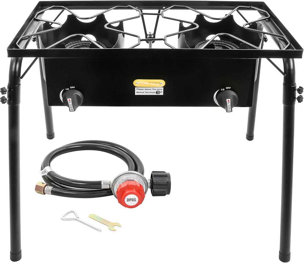 Double Propane Burner Camping Stove F6486