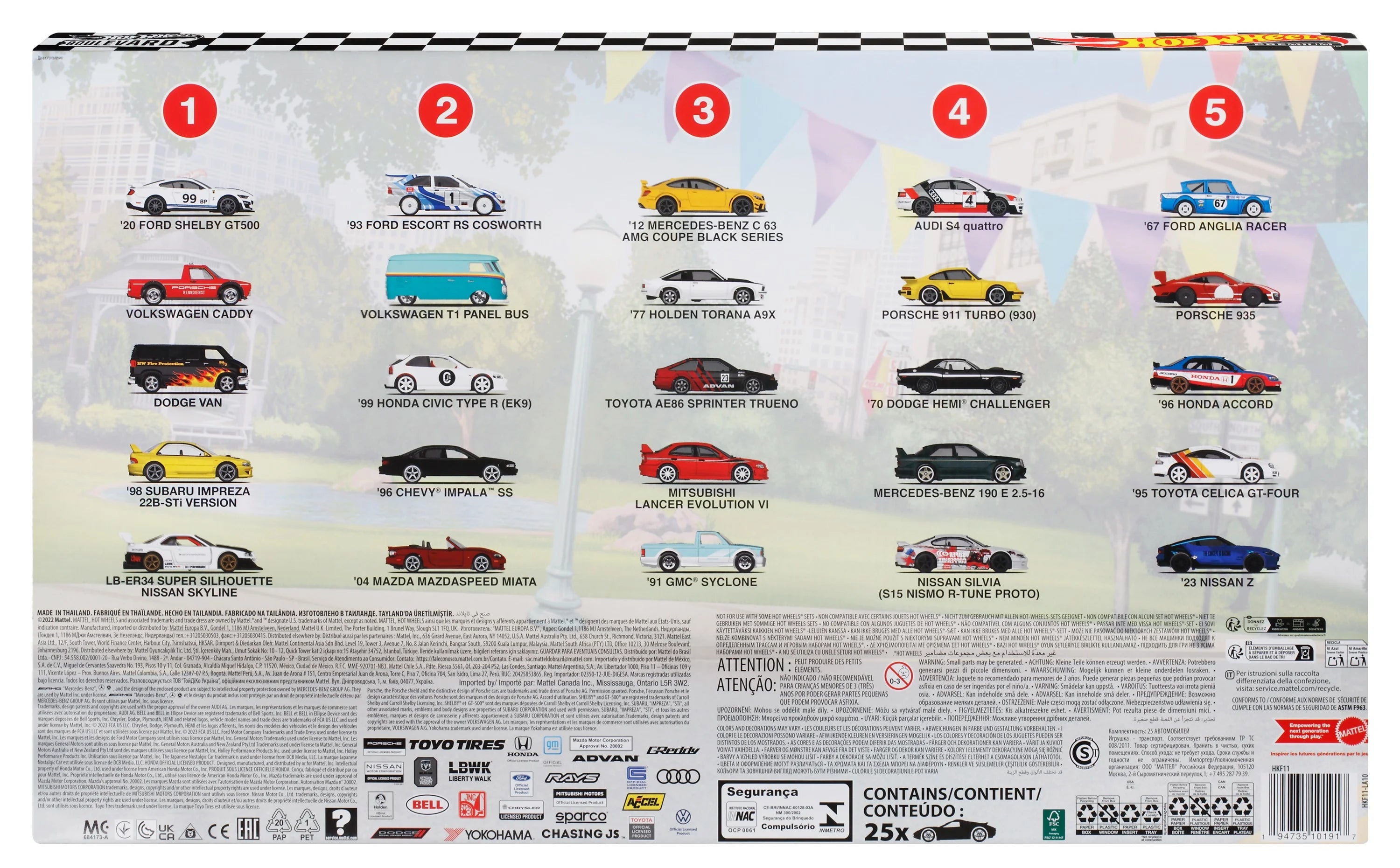 25-Car Factory Set, 25 Premium 1:64 Scale Sports Cars U932078