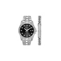 Crystal Accented Quartz Watch and ID Bracelet Gift Set V766072