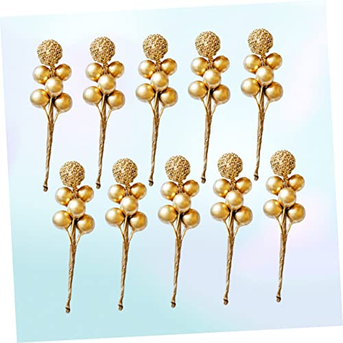 20 Pcs Red Berry Picks Artificial Christmas Decor N408859