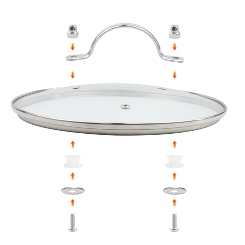 9.5 Inch Tempered Glass Cookware Replacement Lid J195
