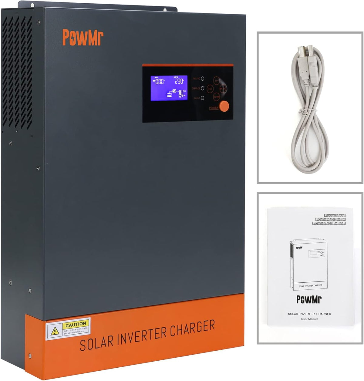 5500W Solar Hybrid Inverter with 80A MPPT Charge Controller 48V DC to 220/230V AC Pure Sine Wave Inverter O790