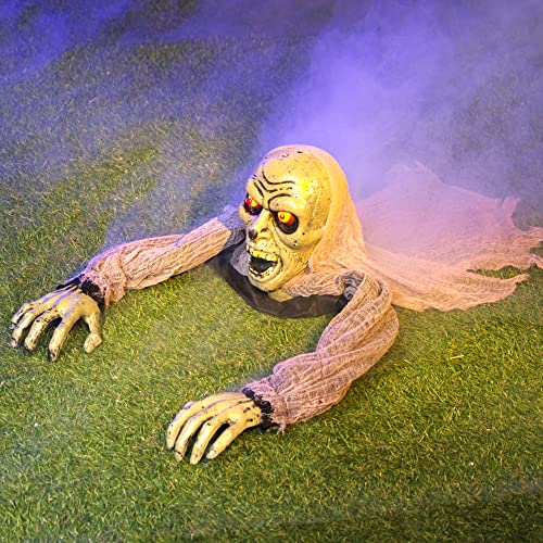 Zombie Halloween Decoration with Sound and Flashing Eyes X741