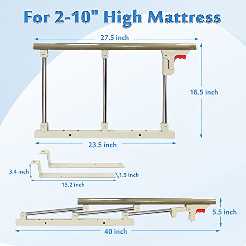 Collapsible Half Bedrails for Hospital Bed T493