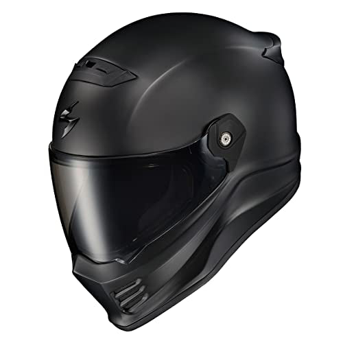 Matte Black Full Face Motorcycle Helmet DOT ECE 22.06 Approved Q345576