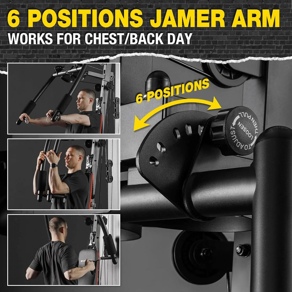Home Gym Station with 150LBS Weight Stack U7327