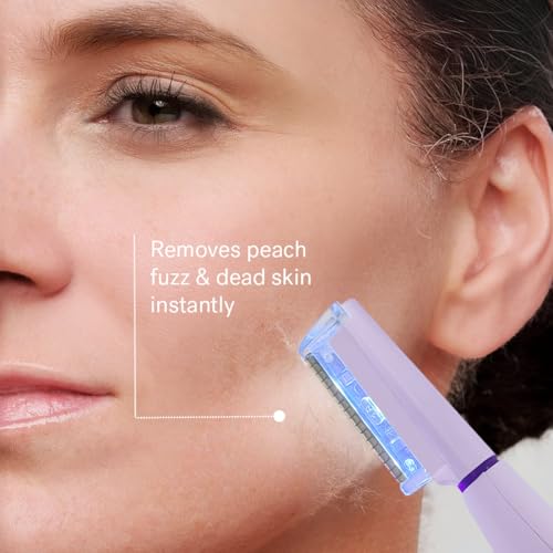 Dermaplane Razor with LED Light, 16 Blades & 2 Exfoliation Tips N2542