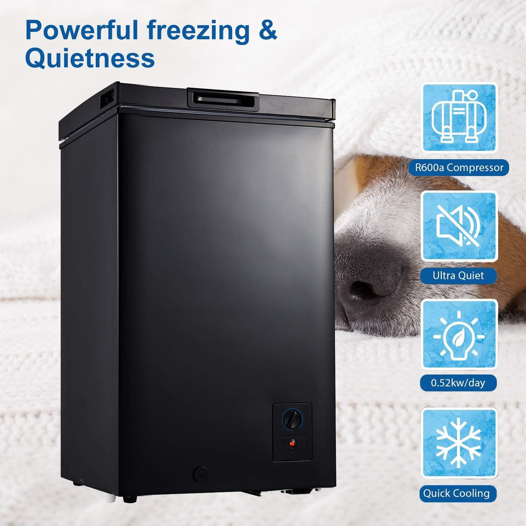 3.5 Cu.ft Chest Freezer Black F371360