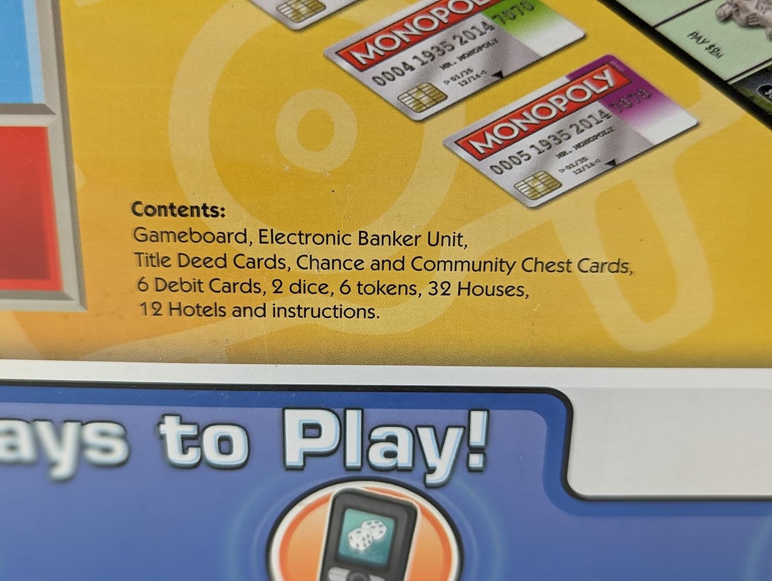 Electronic Banking Edition Board Game L3777