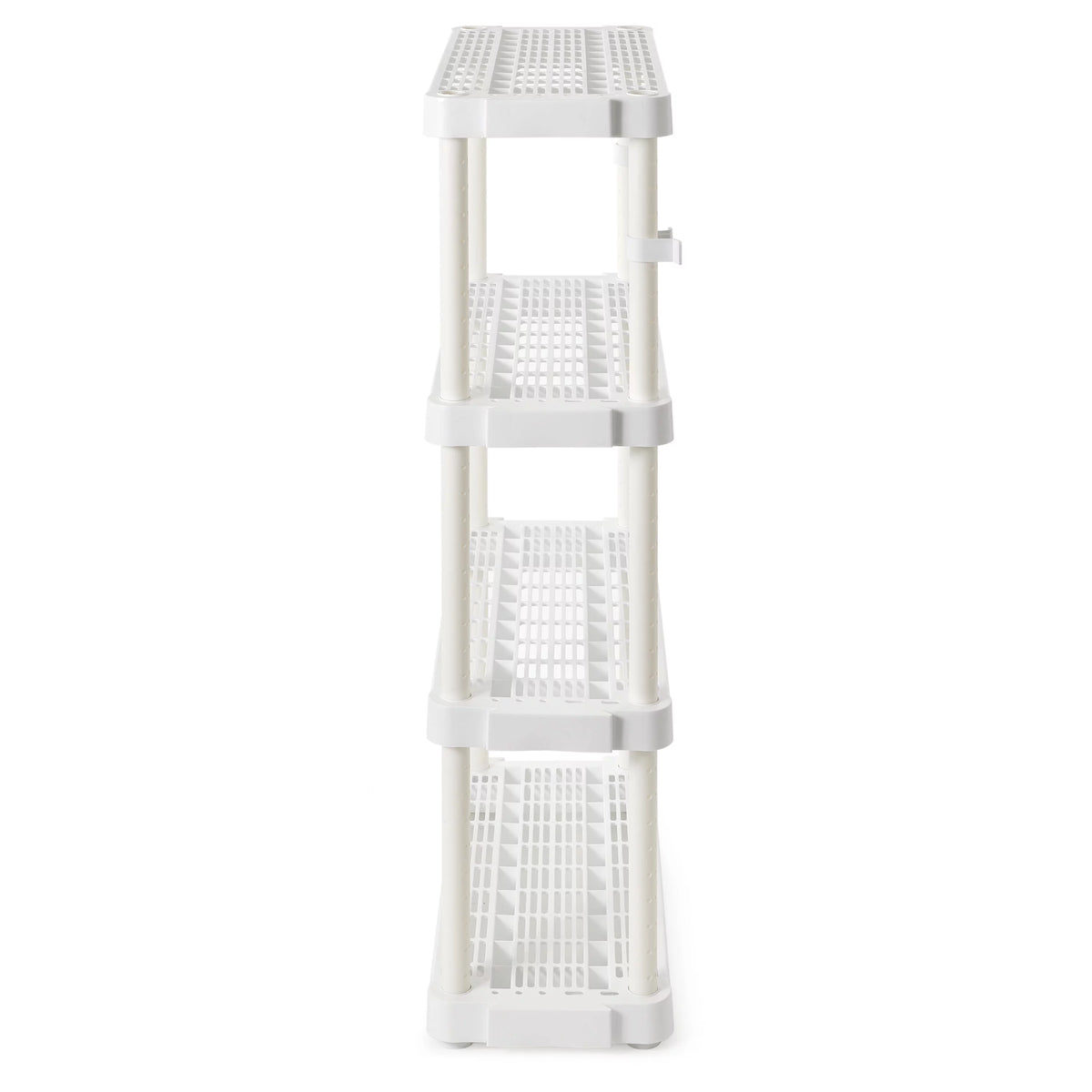 White 4 Shelf Adjustable Height Storage Unit (2 Pack) N86692