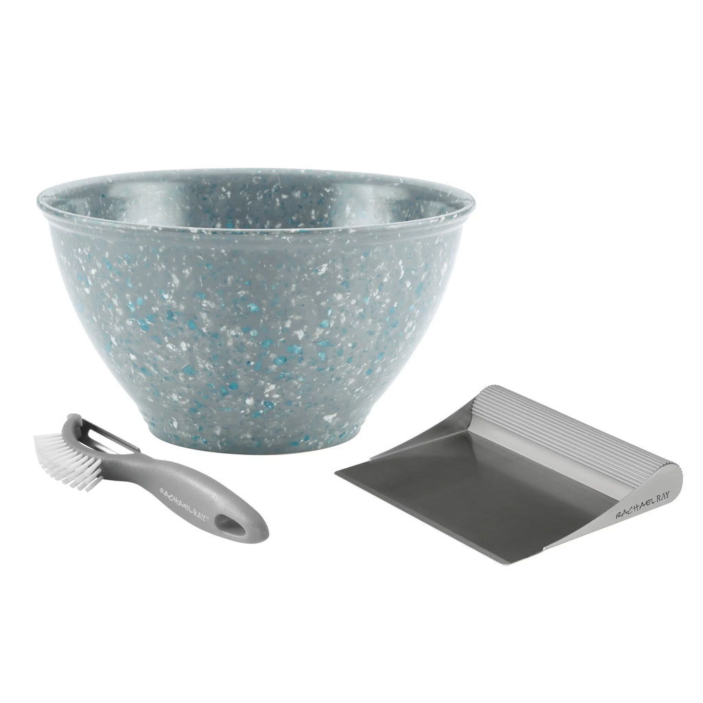 3-Piece Sea Salt Gray Kitchen Prep Set Q144