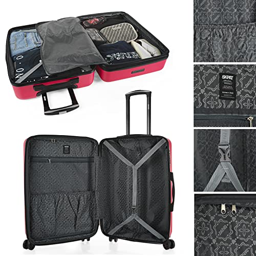 Hard Shell ABS Luggage Set of 3 Piece with TSA Combination Lock G834262