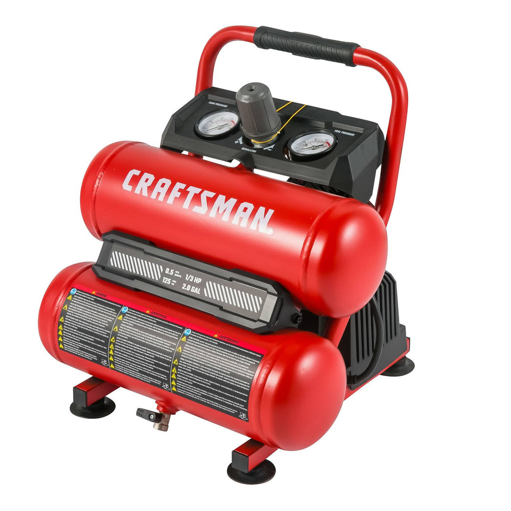 2 Gal Twin Stack Portable Air Compressor 125 PSI C1137