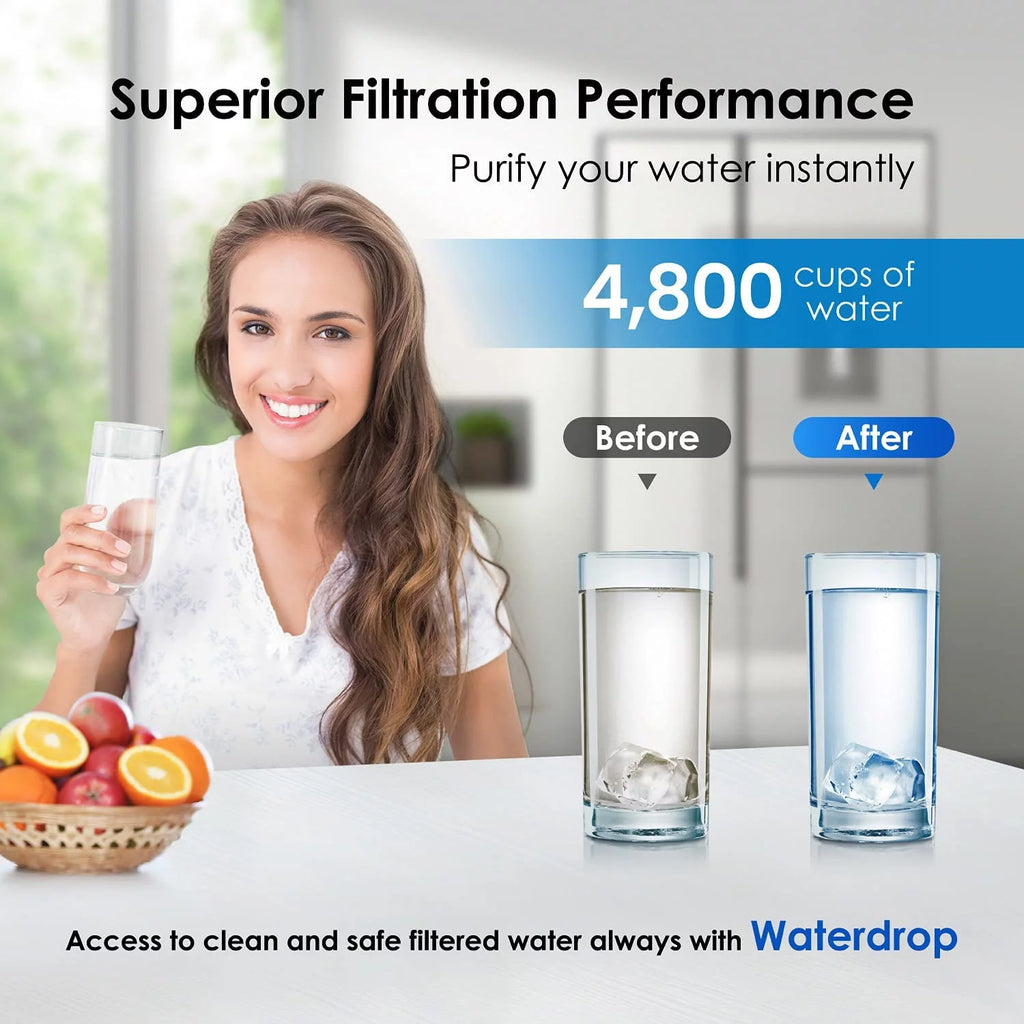 NSF 53&42 Certified Refrigerator Water Filter, 6 Filters I739