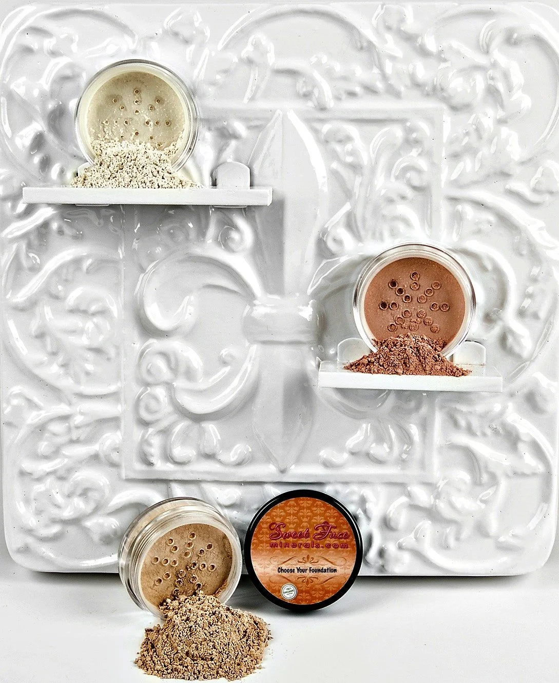 3 pc Light Tan Mineral Makeup Set K4137