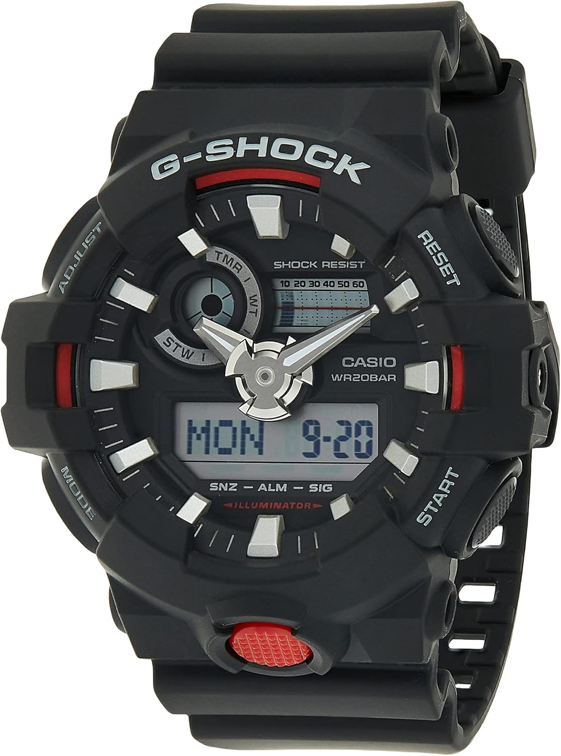 Black Analog-Digital Quartz Watch X75442
