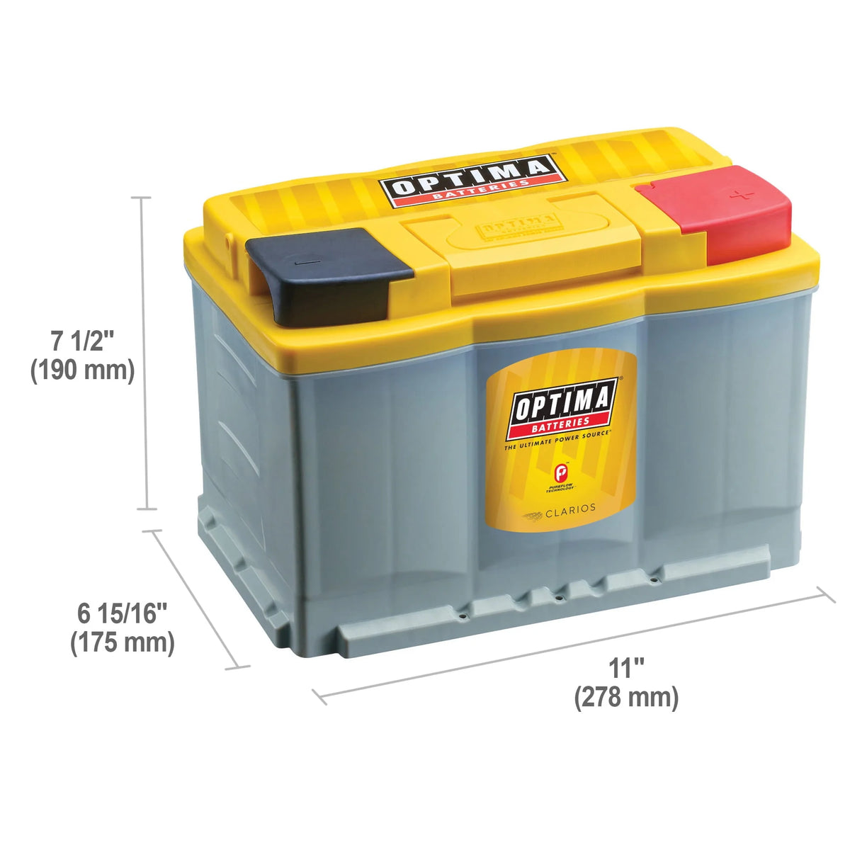 12 Volt 800 CCA AGM Dual Purpose Battery H3889