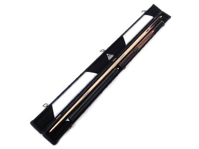 Classic Handmade Rosewood 3/4 Piece Snooker Cue with Black Cue Case and Aluminum Telescope Extension I325