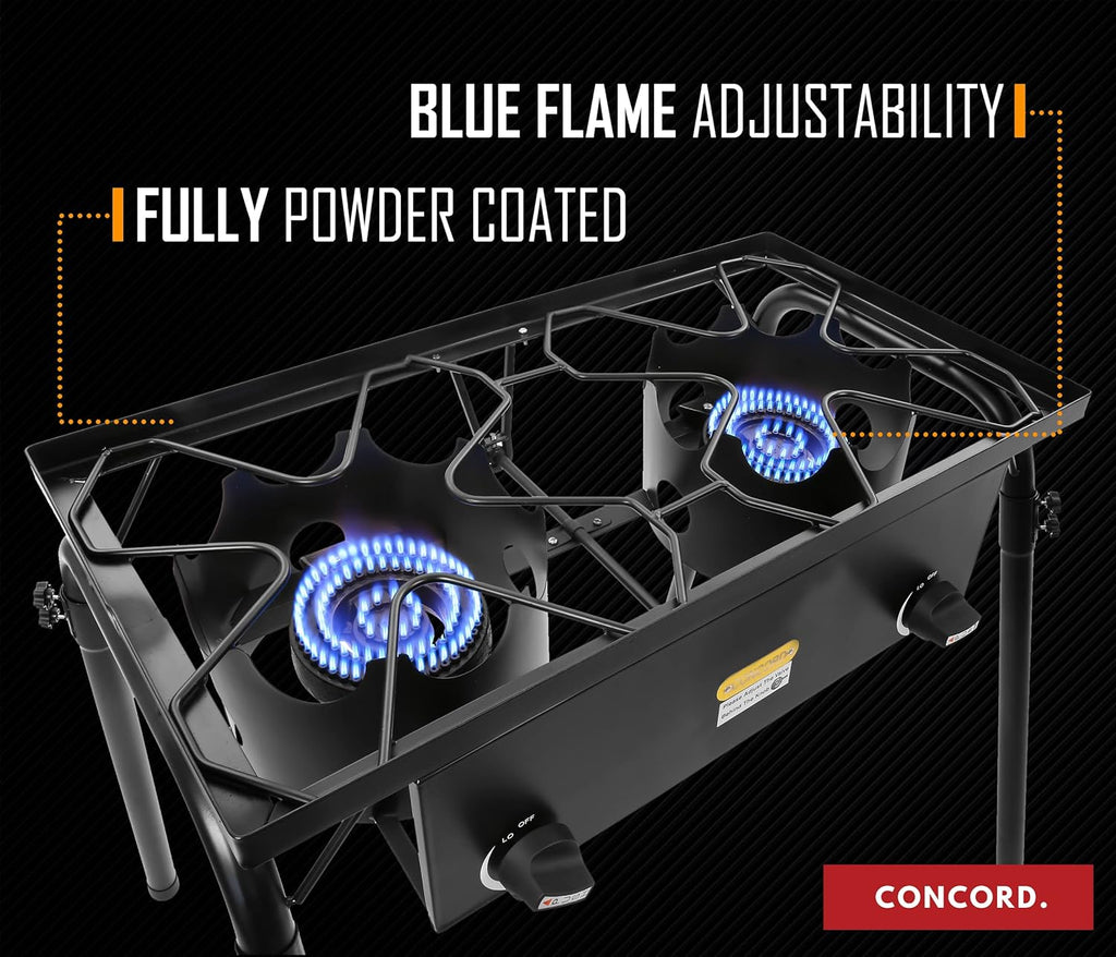 Double Propane Burner Camping Stove F6486
